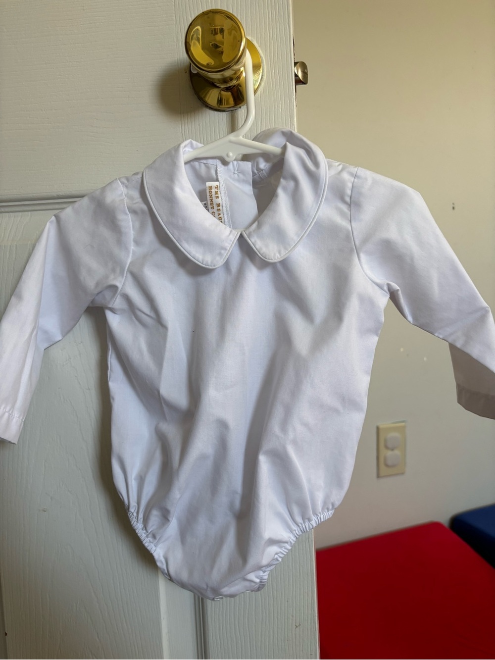 Classic White Peter Pan Collar One-Piece for Kids